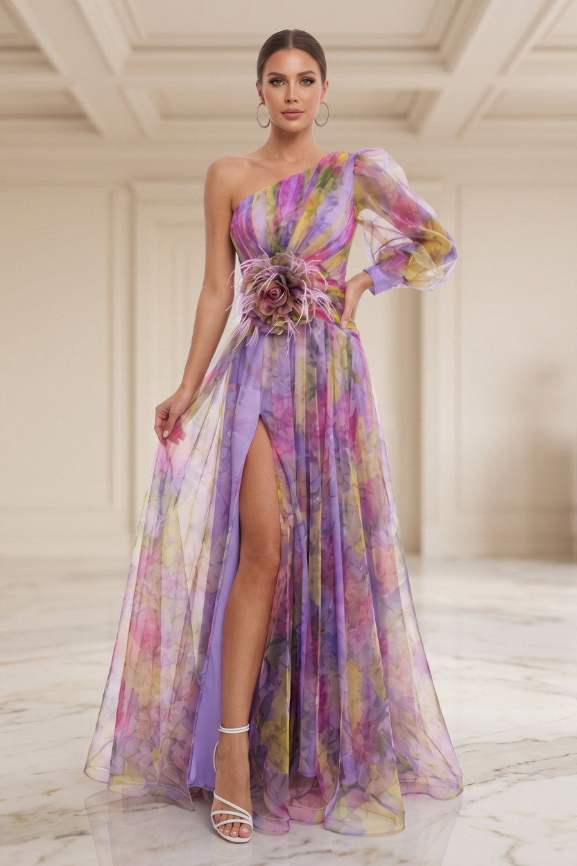 Graceful Allure Evening Maxi Dress