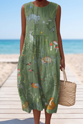 Coastal Grace Back Detail Dress