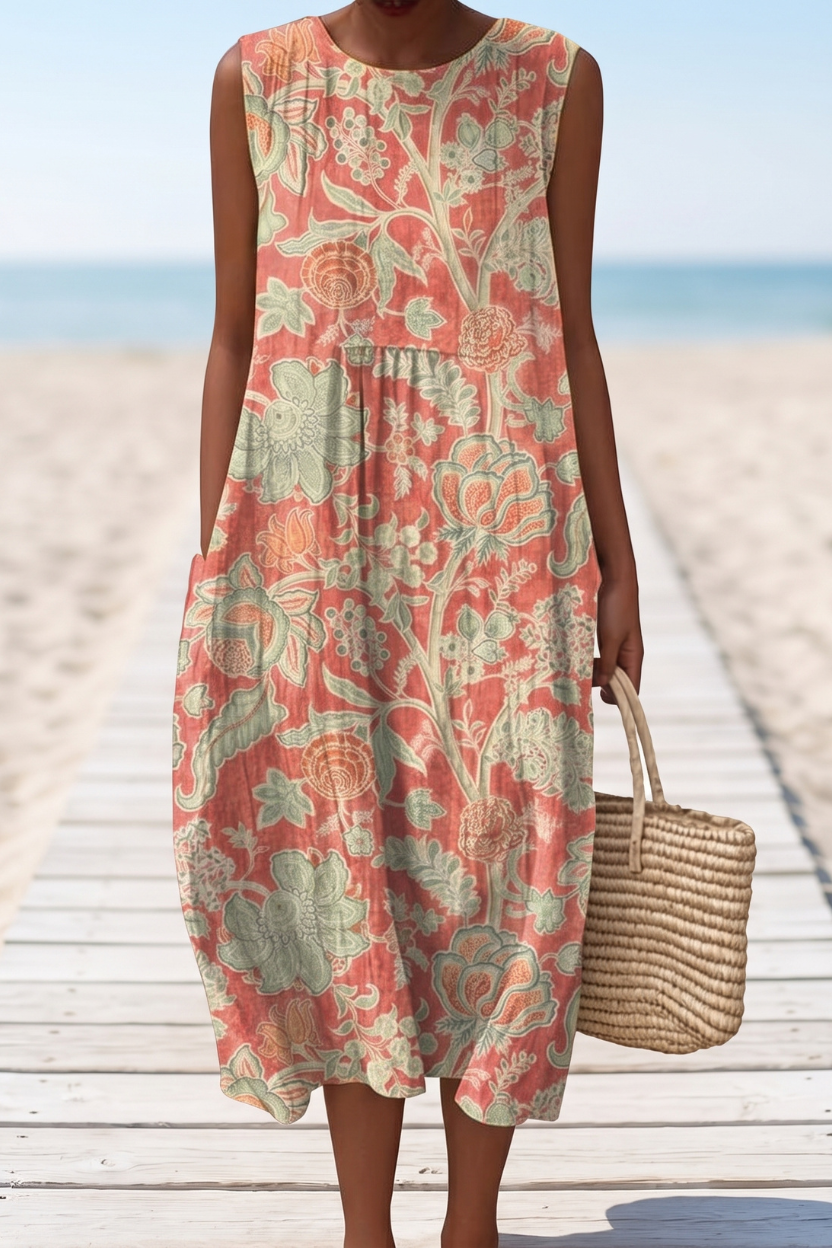 Coastal Grace Back Detail Dress