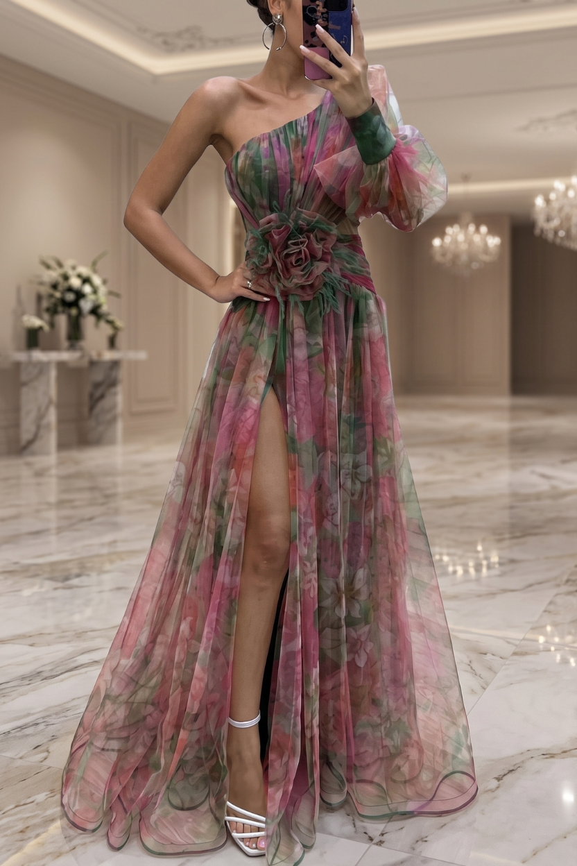 Graceful Allure Evening Maxi Dress