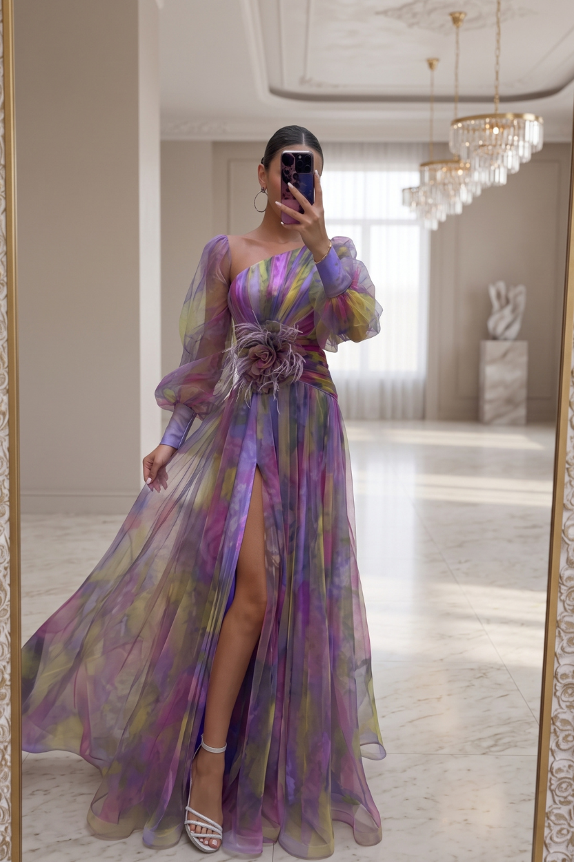 Graceful Allure Evening Maxi Dress