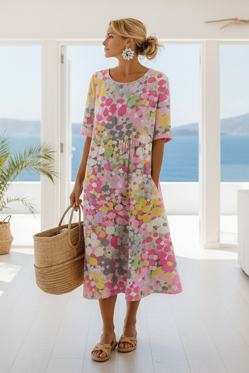 Floral Midi Dress for Effortless Summer Days