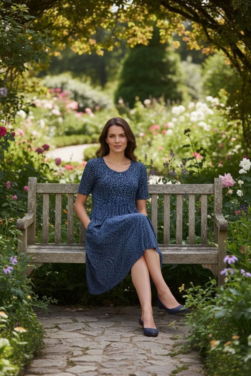 Effortless Knee Length Dress