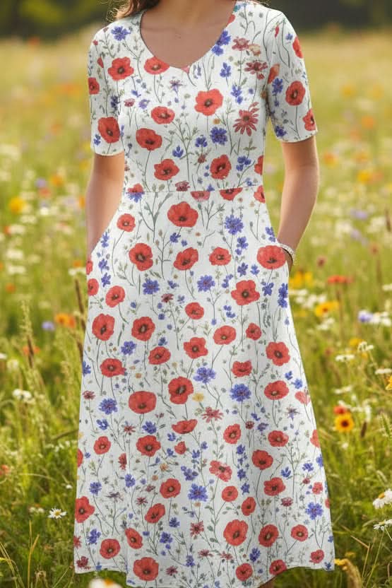 Effortless Knee Length Dress