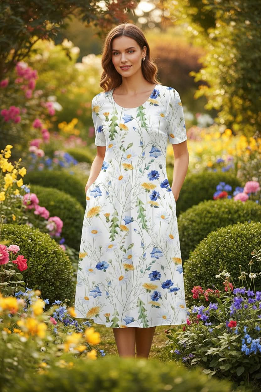 Effortless Knee Length Dress